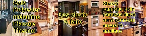 armoires de cuisine faire un choix