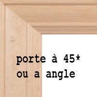 armoire de cuisine, porte qui montre un assemblage a 45*