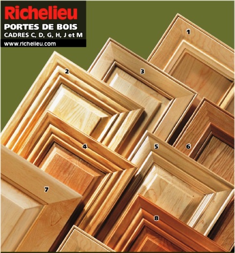 armoires de cuisine portes de bois