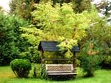 Banc puit jardin pensée du jour