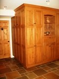 armoires de cuisine dans couloir