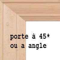 armoire de cuisine, porte qui montre un assemblage a 45*