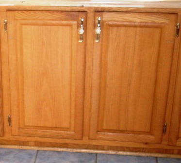 armoires de cuisine en chêne portes